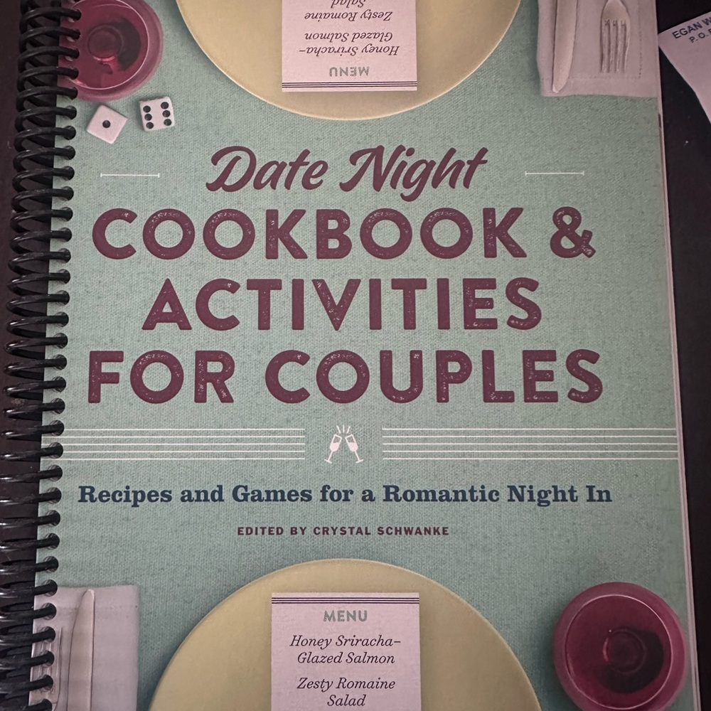Date Night Cookbook & Activities for Couples – Teal Cover